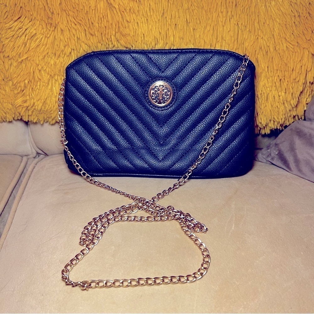 Black Quilted Chain Bag